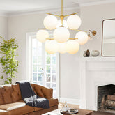 Sphere & Stem Chandelier - YhLamps